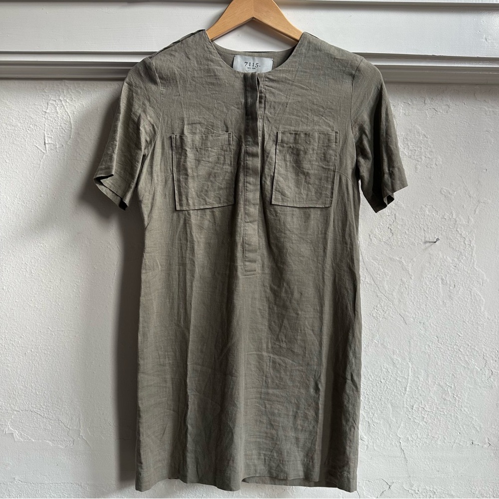 7115 New York by Szeki Linen Shirt Dress